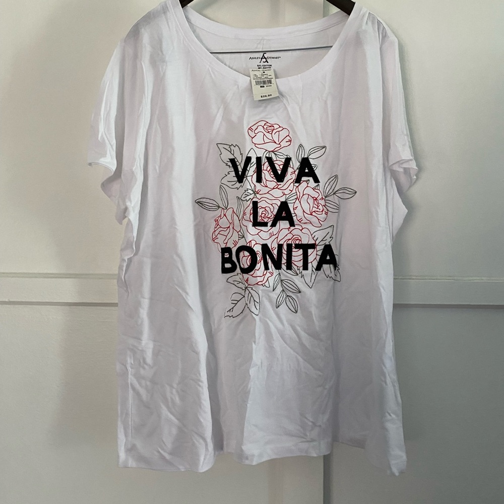 Ashley Stewart new with tags white top